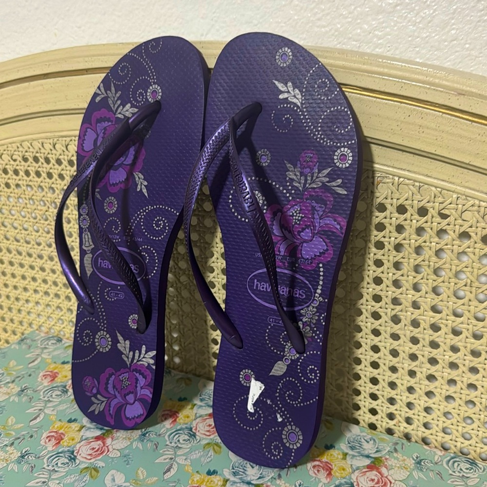 Havaianas Purple Slippers